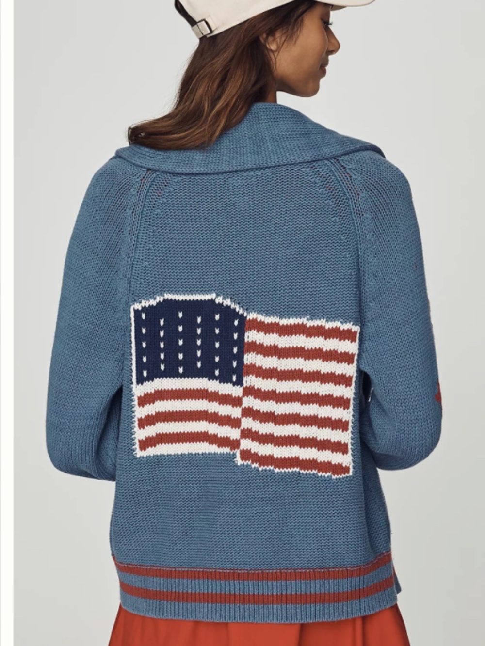 NWT Maeve Knit Flag Cardigan